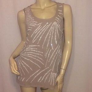 Cold water Creek Sequin Tank Top Size M 10/12